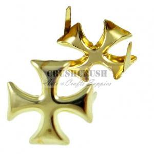50pcs Gold Cross Patonce Studs Claw..