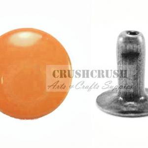 40pcs 9mm Orange Round Rivets Rapid Studs..