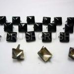  50x11mm Black Pyramid Studs Metal ..