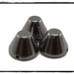  50pcs Acrylic Gunmetal Cap Cone Sp..