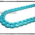  Blue CHUNKY CHAIN Plastic Link Nec..