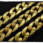  2 FEET -- Gold Metallic Chunky CHA..