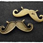  10pcs Metal Mustache Pendants CHAR..