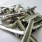  50pcs 45mm Silver plated Alligator..