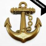  15pcs Brass Acrylic Anchor charms ..