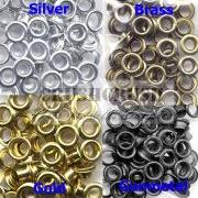 FREE SHIPPInG--50pcs 7/32&quot; Hole Metal Eyelets Washer Grommet Scrapbooking Studs Brass--E081