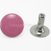  100pcs 7mm Pink Color Rivets Round Single Cap Jean Buttons RV277