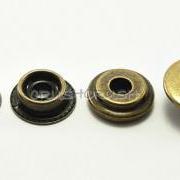  10sets 9/16" Cap - Line 24 Snap Buttons Fastener Brass-V4715