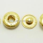  10sets 1/2" Cap - Press Snap Buttons Fastener Gold-V0513