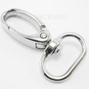  5pcs Silver Trigger Snap Hooks: For Keychains and Craft Making Lobster Swivel Clasps HO1031