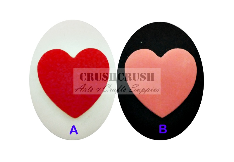3pcs One Love Heart Valentine Cameo Cabochon Flat Back Lover F1129(A)