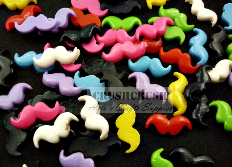 Shipping--25pcs Moustache Mustache Flat Back Cabochon Hair Face Beard F1149