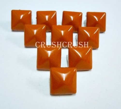 50x13mm Orange Color Pyramis Studs Punk Rock S1113