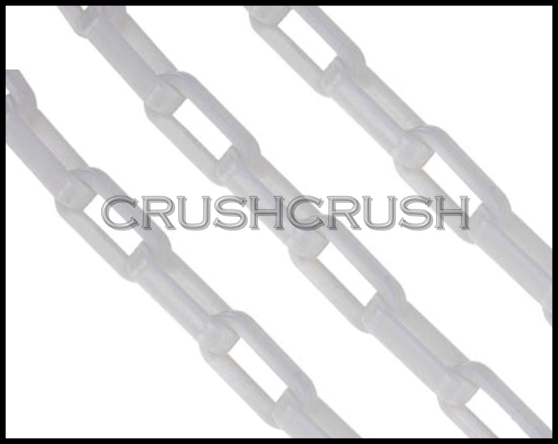 White CHUNKY Chain Plastic Link Necklace Craft DIY 30 inch A46