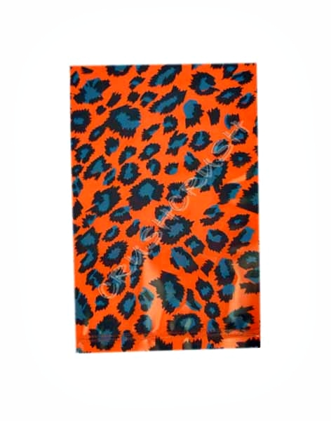  FREE SHIPPING -- 40pcs Hot Orange Leopard Animal PrintPlastic Bags for Gifts Cute G16