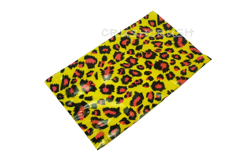 Free Shipping 50pcs Yellow And Pink Leopard Animal Print Plastic Free Shipping 50pcs Yellow And Pink Leopard Animal Print Plastic Bags For Gifts Cute G8