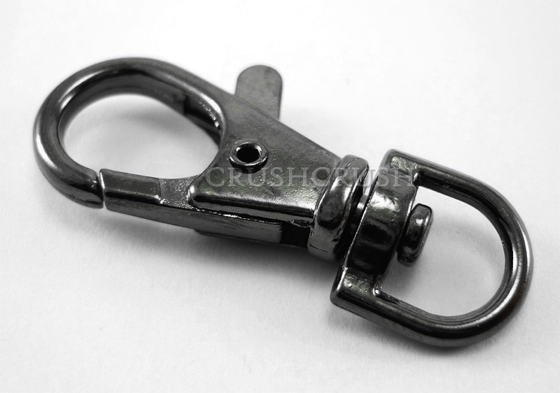  5pcs Gunmetal Trigger Snap Hooks: For Keychains and Craft Making Lobster Swivel Clasps HO364