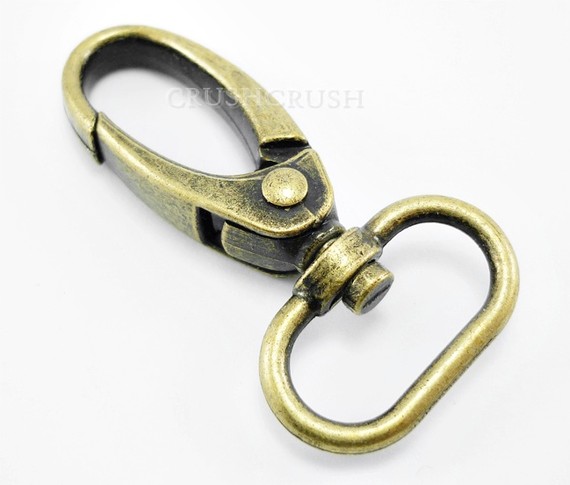  5pcs Brass Trigger Snap Hooks: For Keychains and Craft Making Lobster Swivel Clasps HO1032